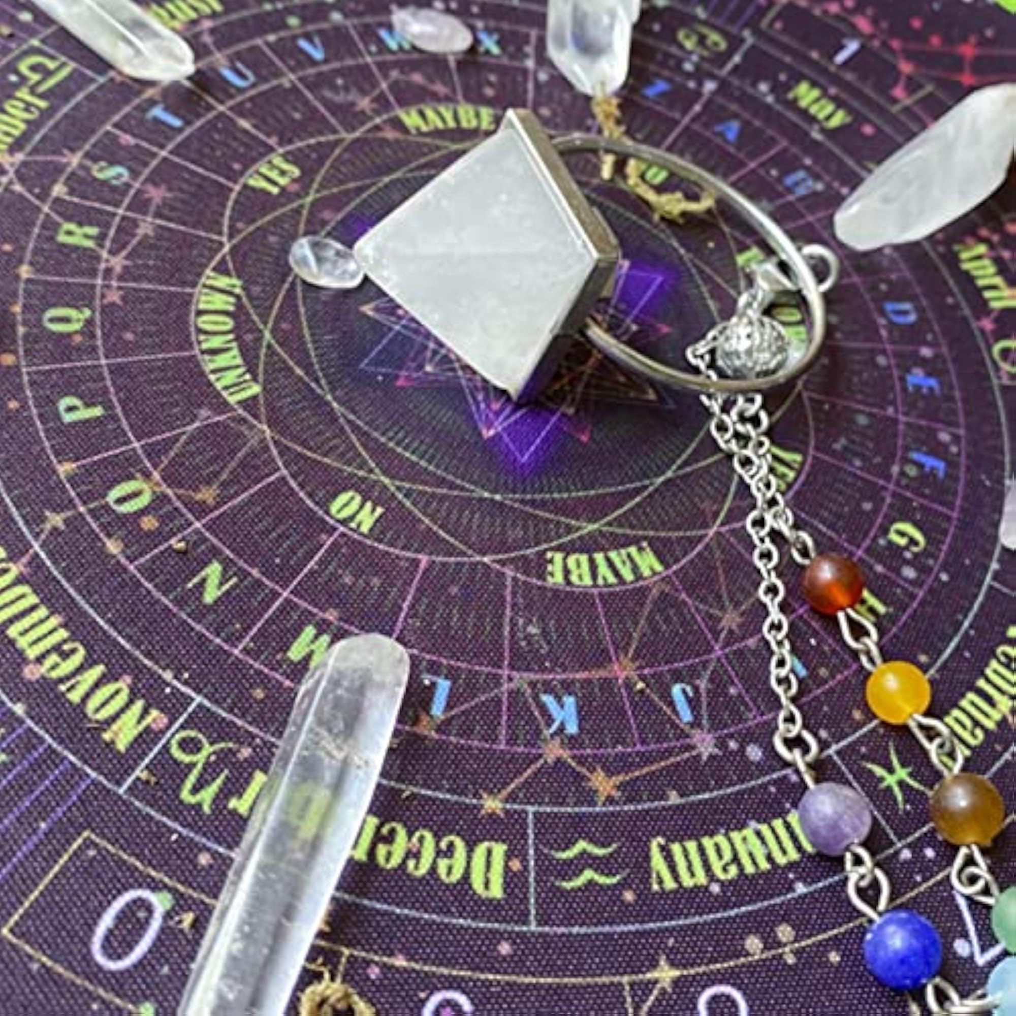 Thick Soft Altar Tarot Table Cloth, Constellations Design