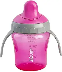 Copo de Transição Bico Rigido Colors Rosa, Clingo, Rosa, C2224