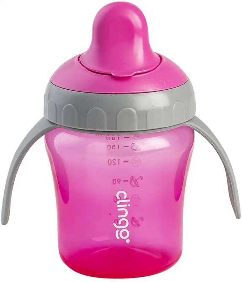 Copo de Transição Bico Rigido Colors Rosa, Clingo, Rosa, C2224