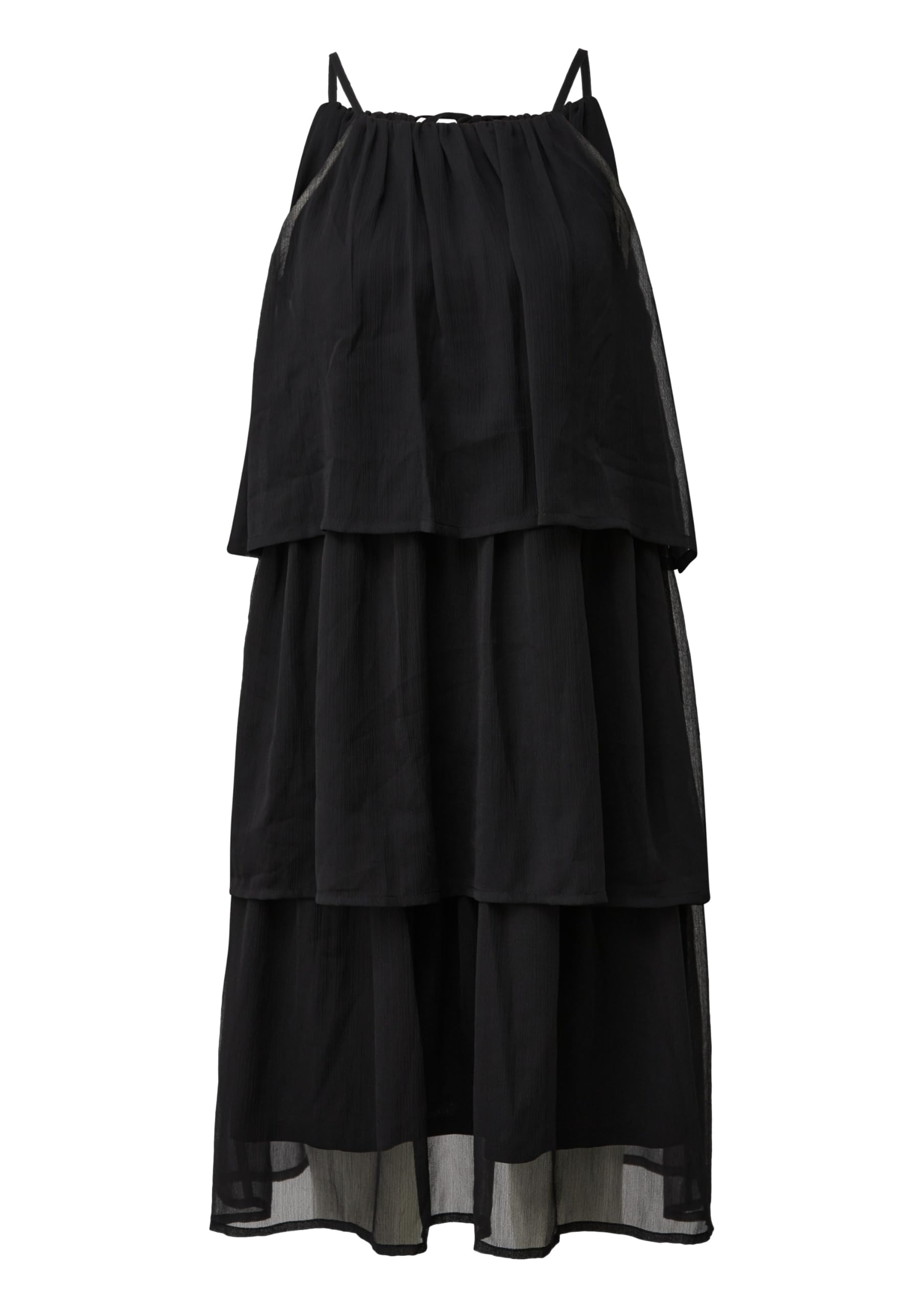 QS 2179803 Robe en Mousseline avec Volants Femme