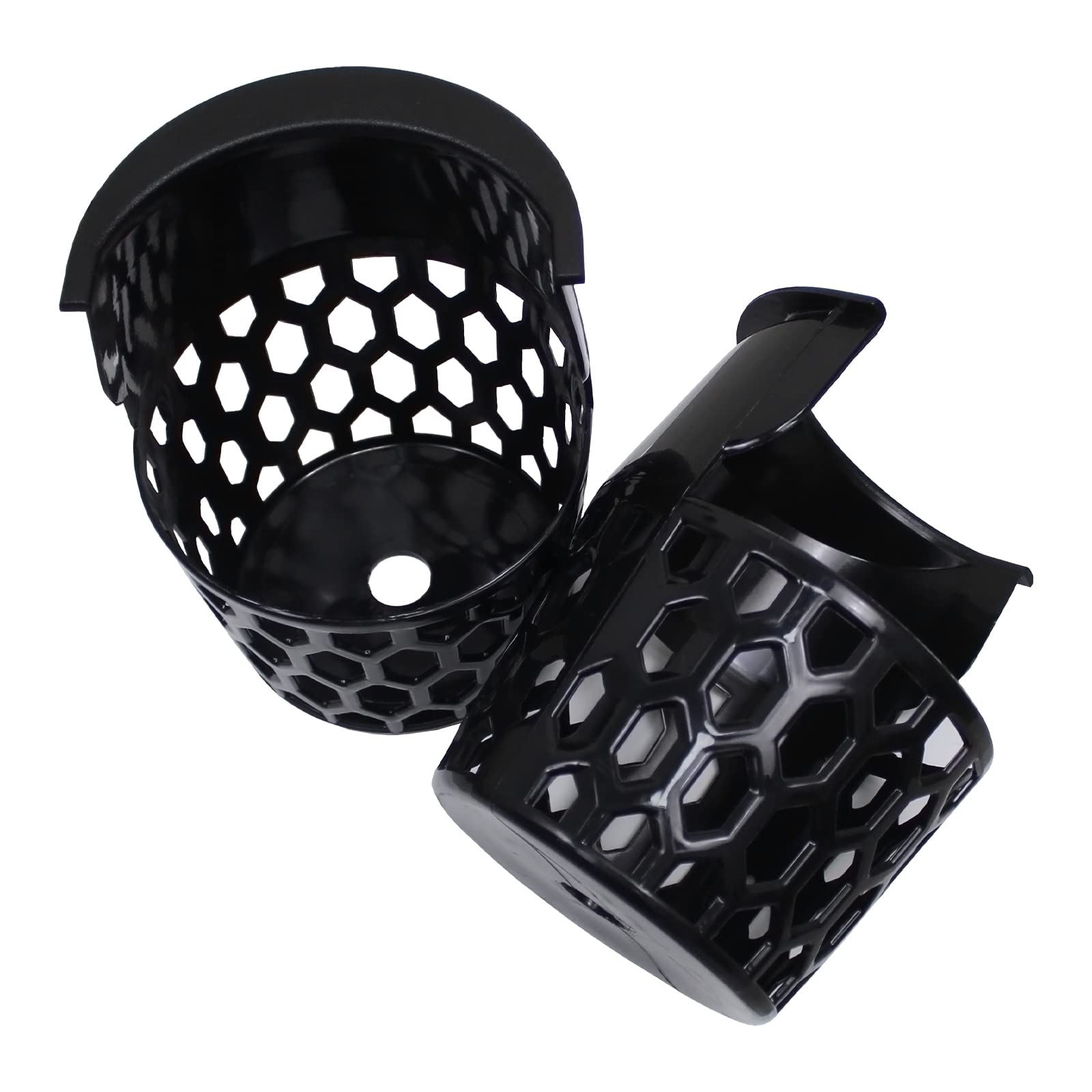 PolyMath 6 Tasche per tavoli da Piscina, in plastica, per Biliardo, Colore Nero