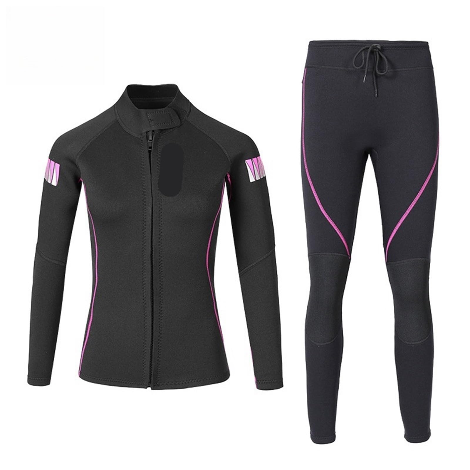 Neopreno Hombre Traje de Neopreno de 1,5 mm de Manga Larga de Dos Piezas for Pesca submarina, Surf, Chaqueta, Pantalones, Ropa for Mujer, Traje de Buceo