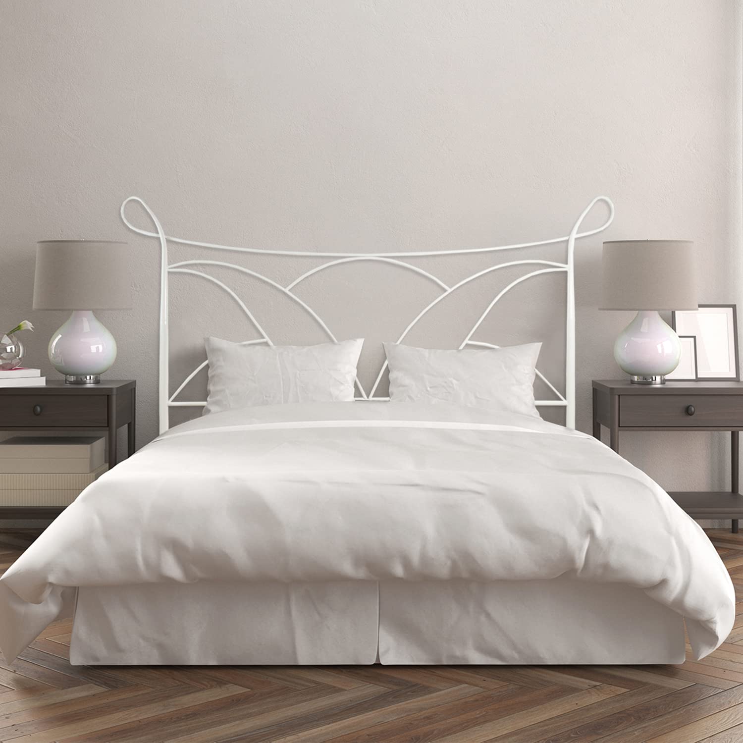 Genérico Tete de Lit CABECERO DE FORJA Nacional Salvatore (para Cama de 135cm, White)