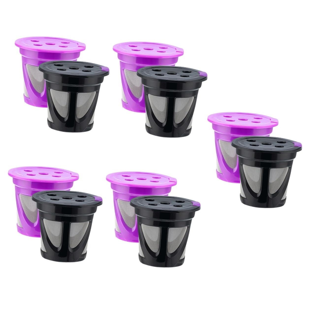 PRETYZOOM 10piezas De Café Reutilizables Filtros De Café Recargables De Compatible Cafeteras Para Sabores Personalizados