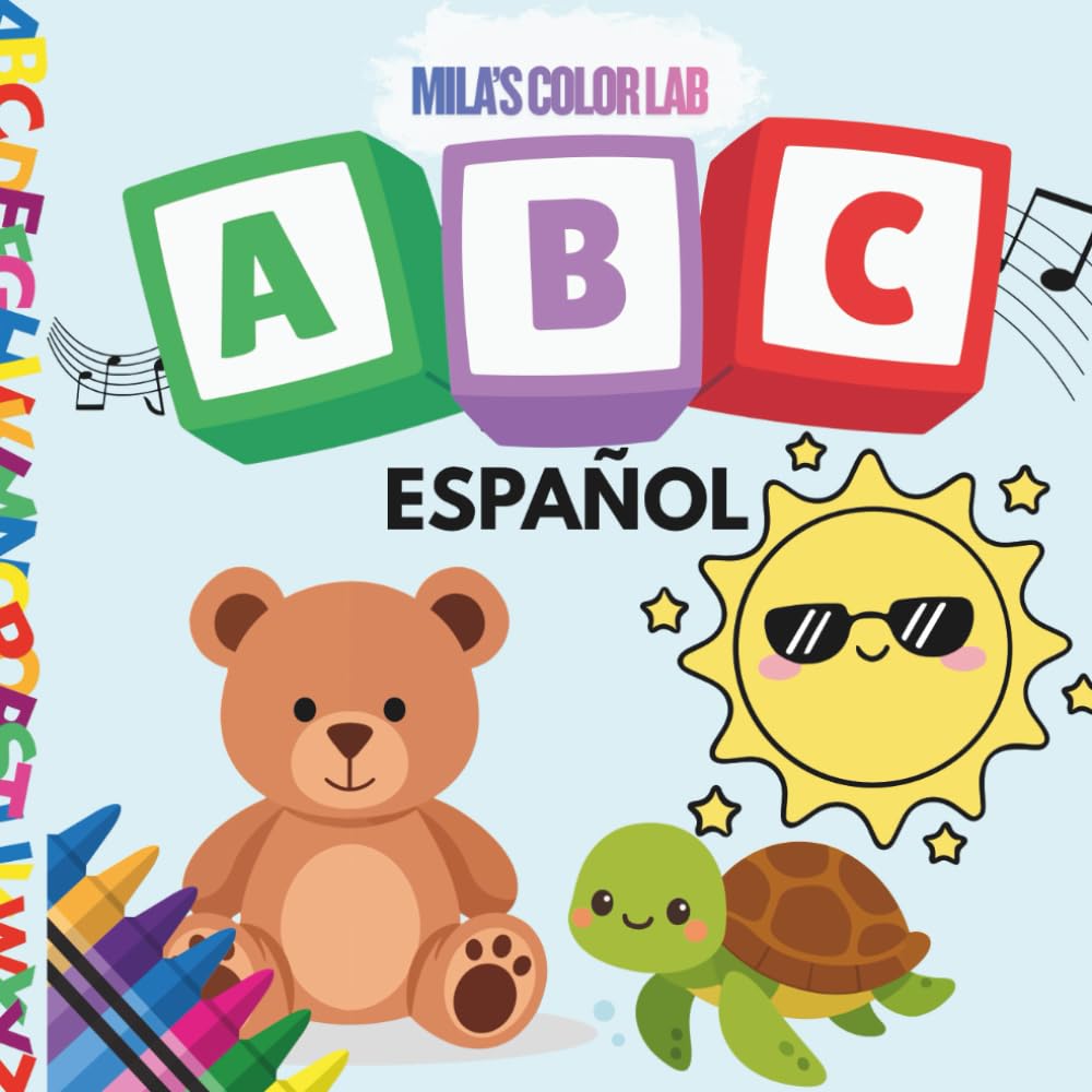 Mila's Color Lab ABC's (Abecedario Español): Libro Para Colorear