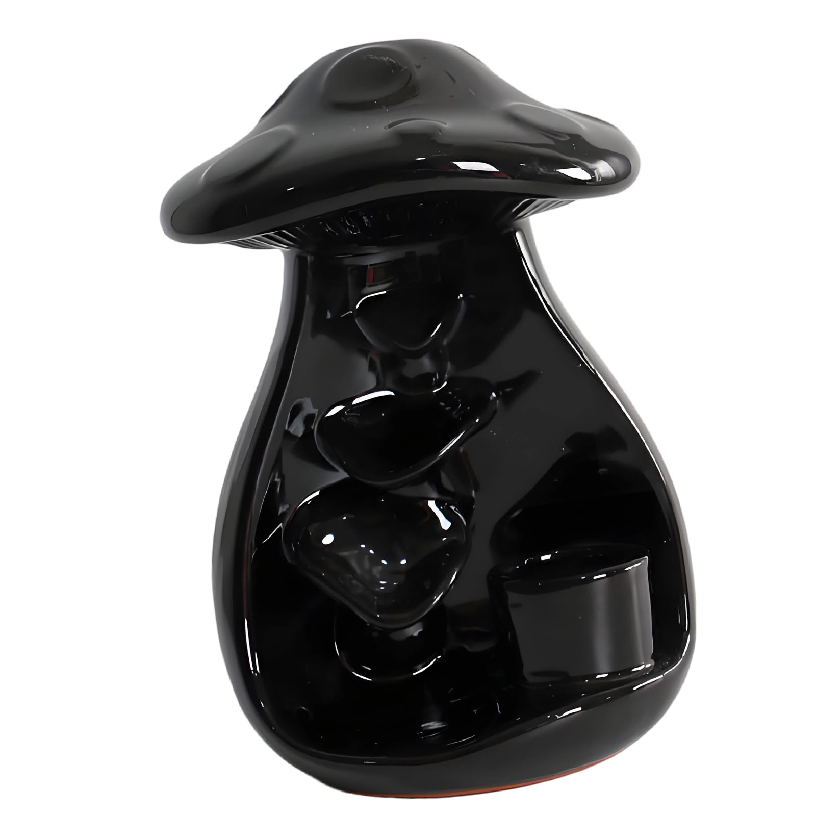 PANGBOER Ceramic Incenses Burners Mushroom Shape Backflow Holder for Shelf or Desktop Ambiences Decoration Tabletop Decoration