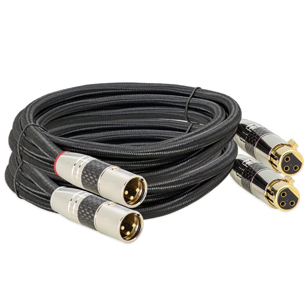 XLR 3 Pin Kabel/XLR Stecker auf XLR Buchse Audio Hifi Boxen Lautsprecher Mikrofonkabel DMX OFC-Kupfer (3)