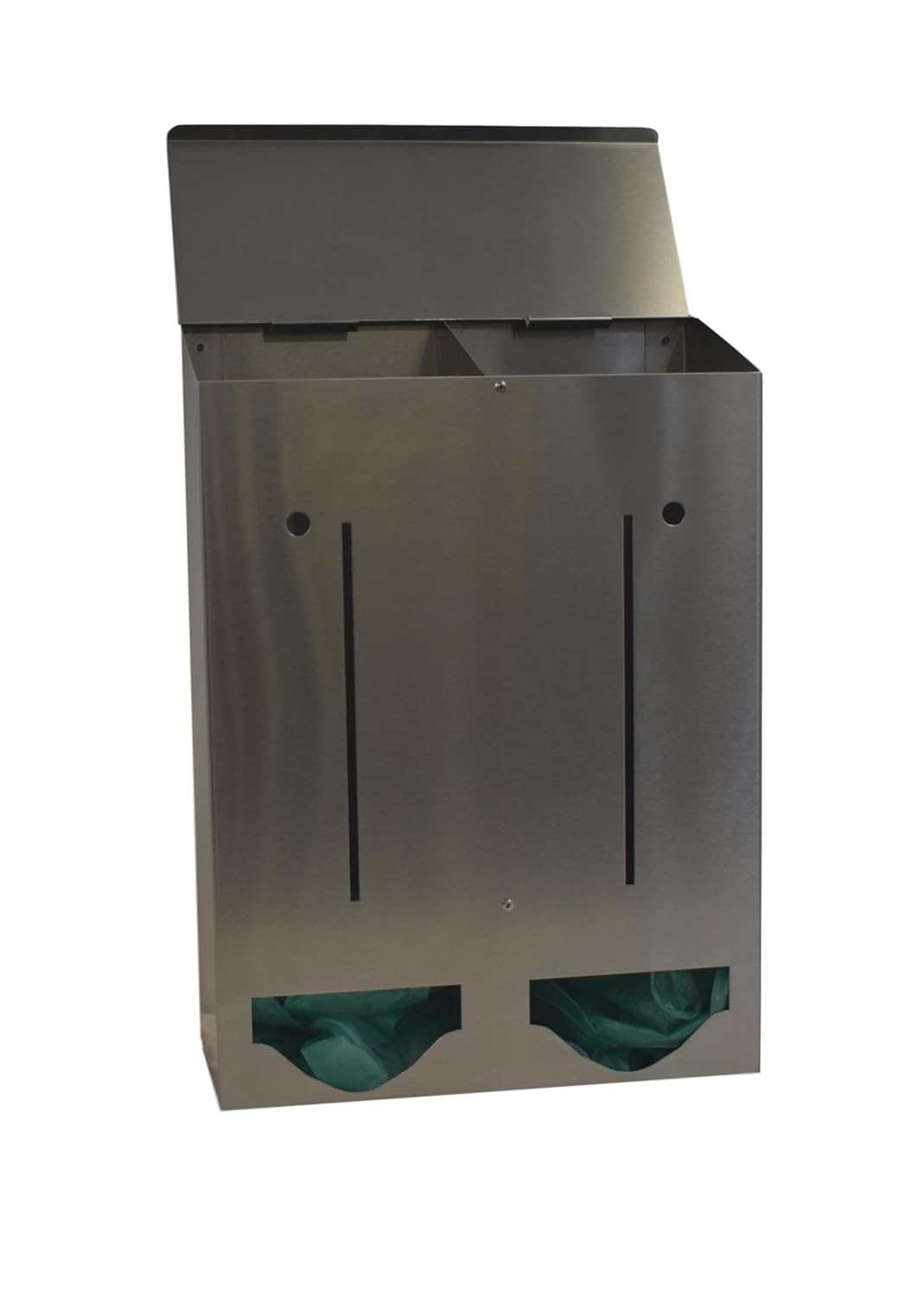 Omnimed Stainless Steel Bulk PPE Dispensers; Holds Gloves, Face-Masks, Gowns & More! (Double) (307022)