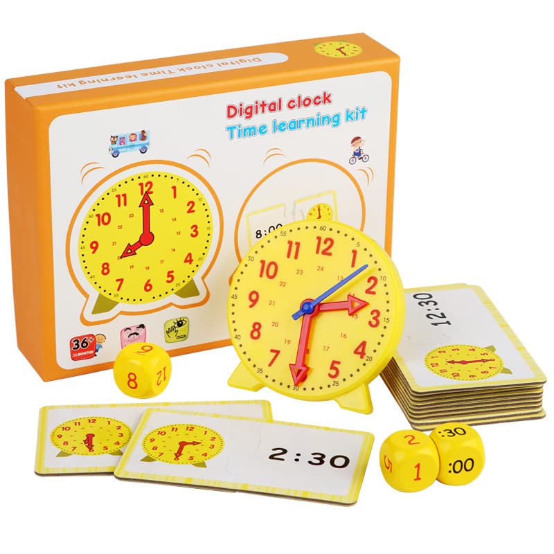 Buy MEBEGIN 16 PCS Learning Resources Time Activity Set Teaching Clocks
