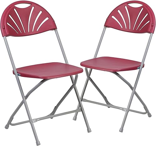 Miniatura 14 de Flash Furniture HERCULES Series - Silla plegable con respaldo de plástico de carbón de 650 libras, 8 unidades Carbón vegetal,Negro