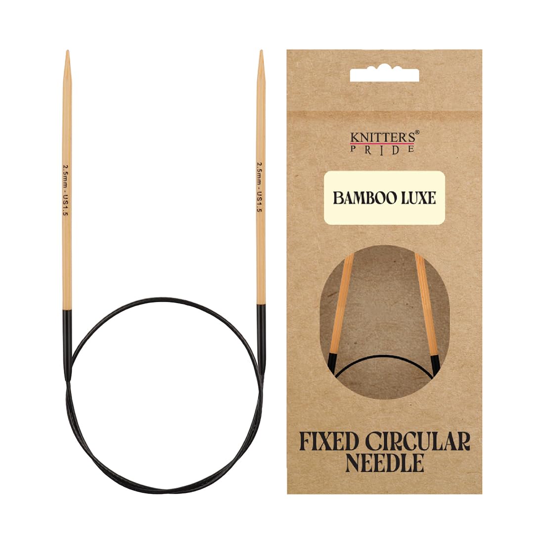 Knitter's Pride Bamboo Luxe Circular Needle 40 cm 2.5 mm - 1 piece