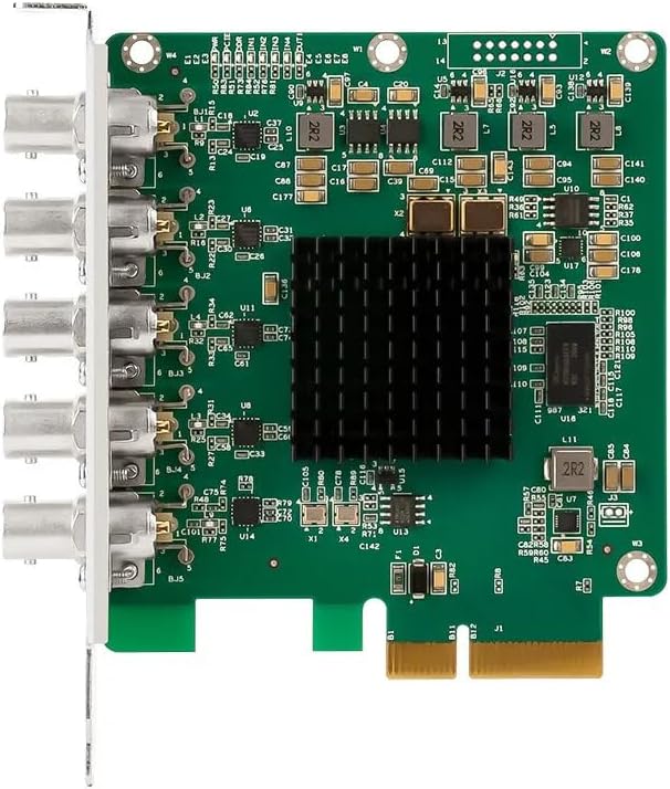200n5 5-Channel SDI PCIe Capture & Playback Card for YouTube Compatible with Vmix, OBS, Zoom, Teams, Twitch