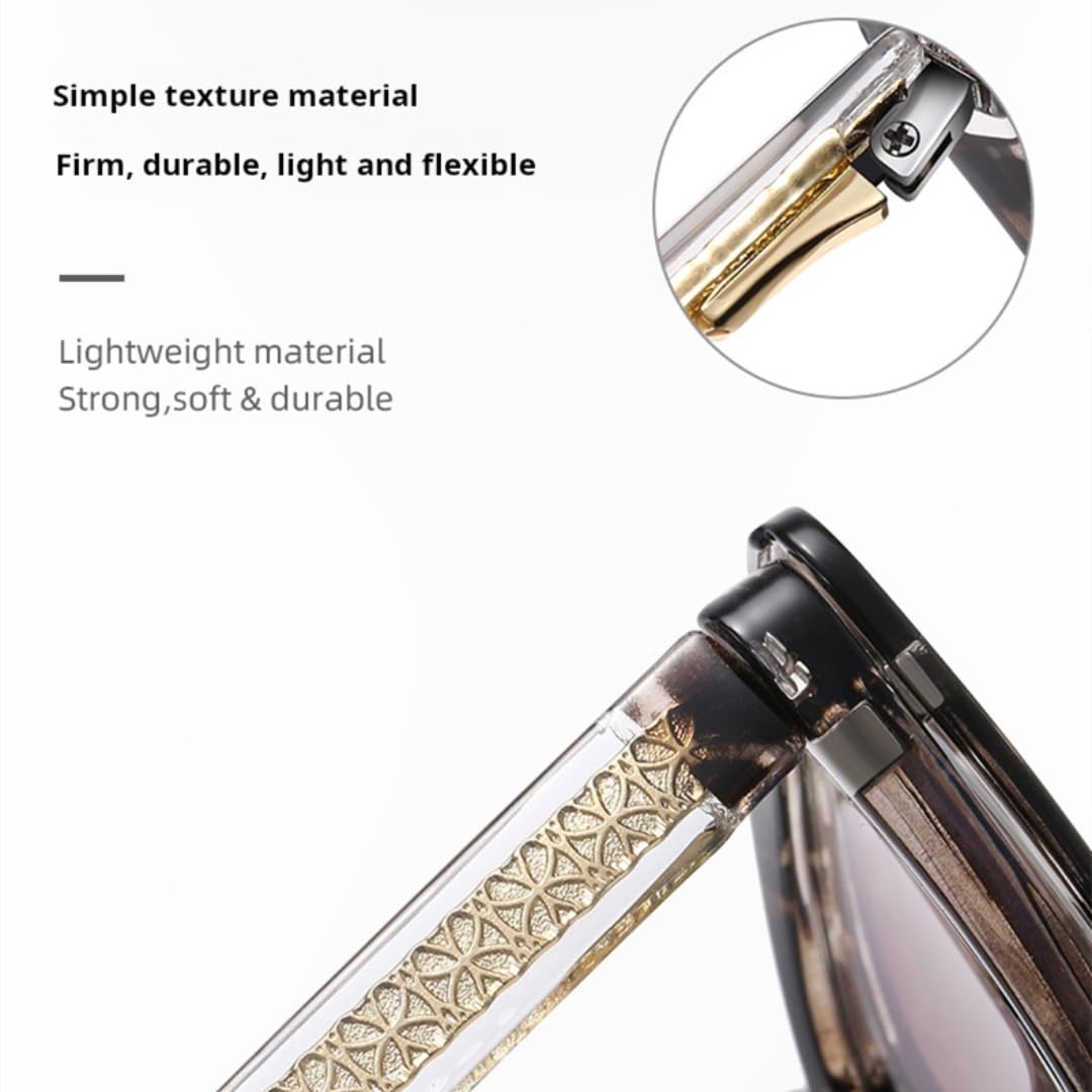 Gafas de sol de moda para mujer, montura polarizada, con clip magnético.