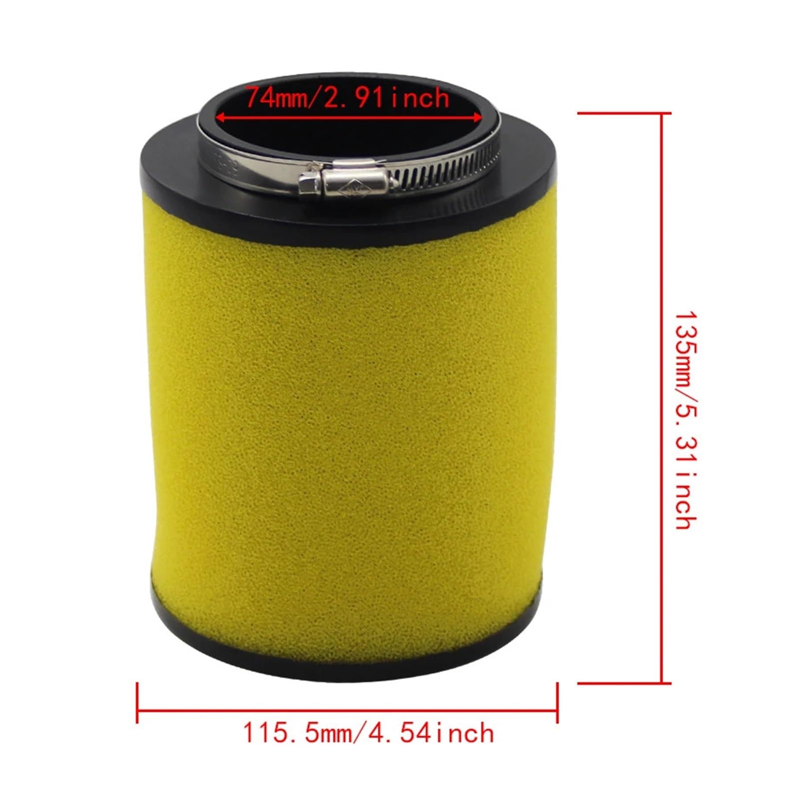Filtro Aire Motocicleta Filtro De Aire para Motocicletas para Hon&da Moto TRX420TM TRX420FM TRX420FA AT TRX420TE TRX420FE ES Rancher FourTrax 420 17254-HP5-600
