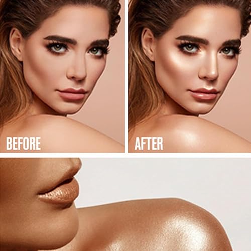 Miniatura 3 de Mysense Maquillaje iluminador líquido, iluminador facial luminoso natural, luminizador ligero y sedoso, maquillaje iluminador facial impermeable de