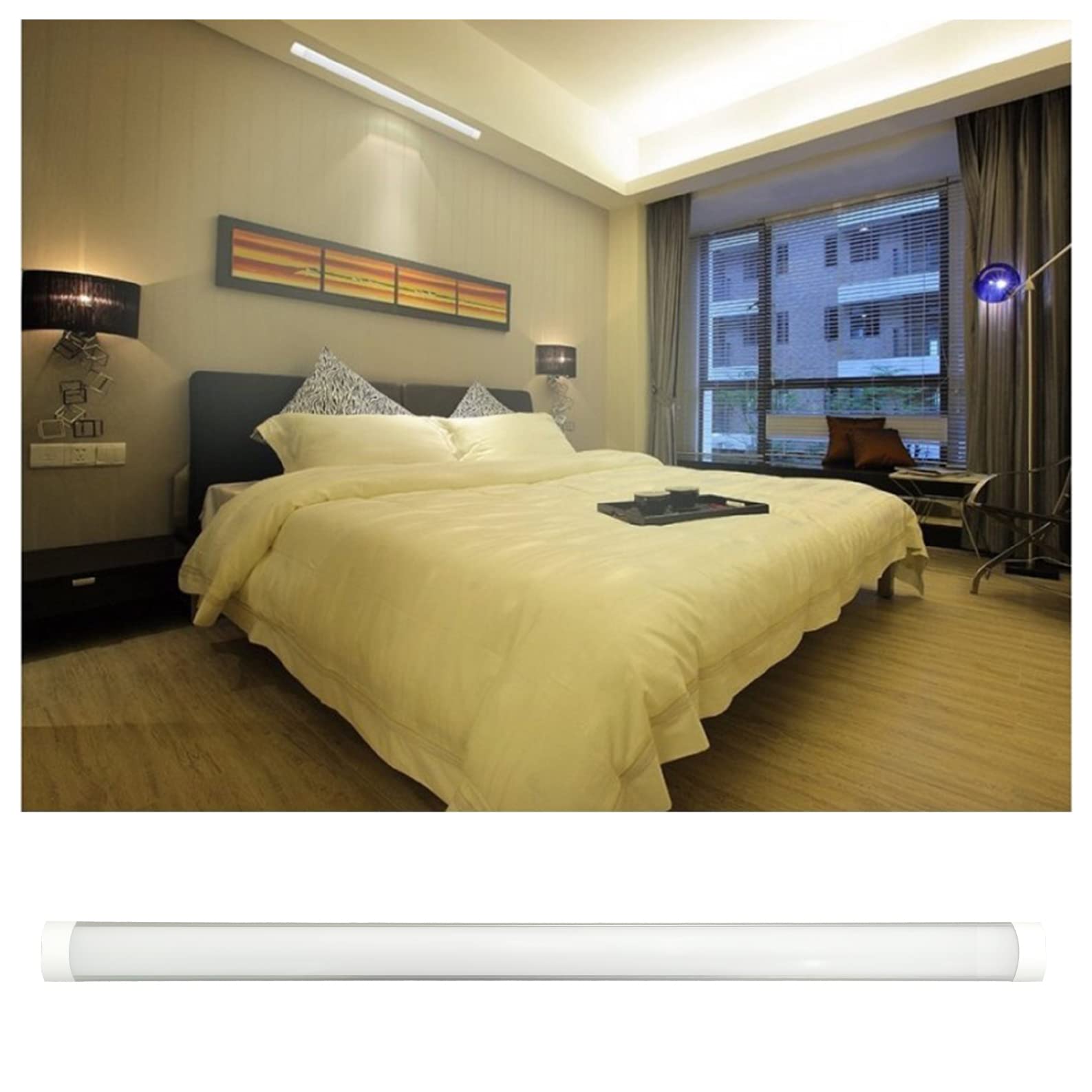 LED ATOMANT Pack 5x Pantalla Luminaria LED integrado 150cm 48W Blanco Frio 6500K 4800 lumenes
