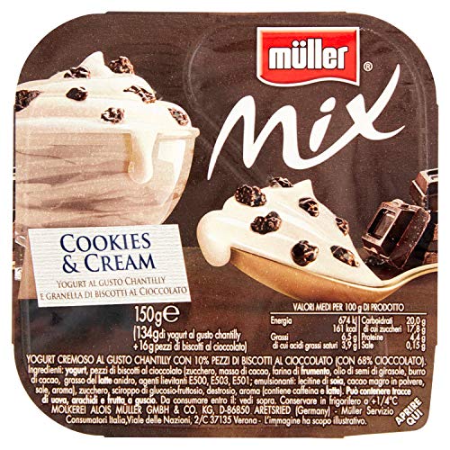 Müller Mix Cookies e Cream, 150g