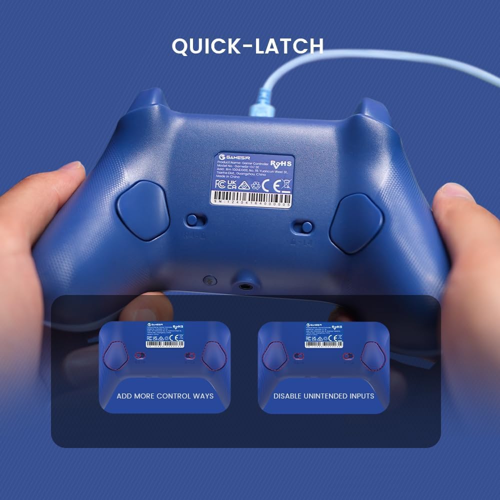 GameSir G7 SE Manette Filaire pour Xbox Series X|S, Xbox One & Windows 10/11, Manette de Jeu Plug and Play avec Joysticks à Effet Hall, Prise Audio 3,5 mm (Bleu)
