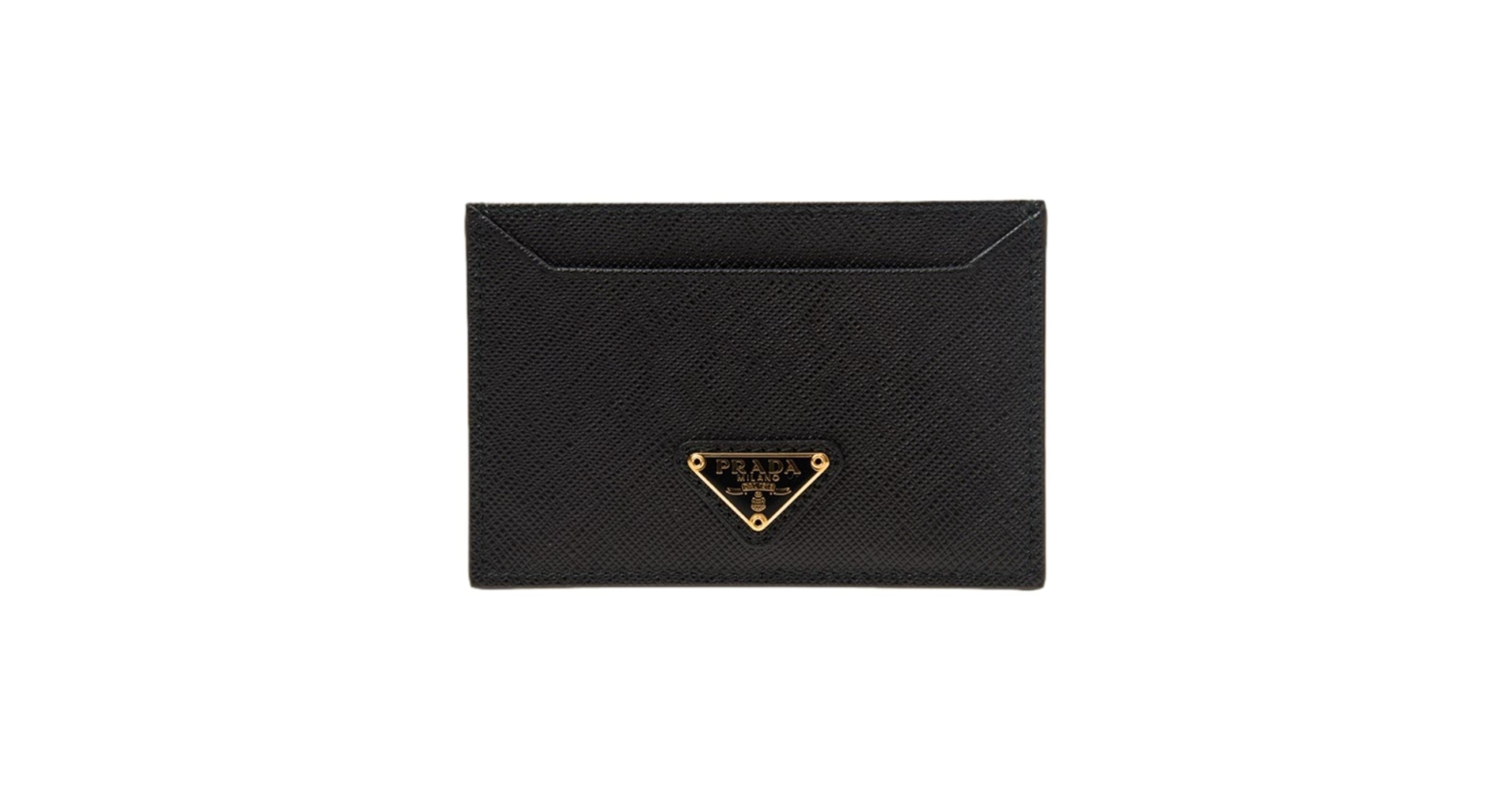 小物 PRADA RFID Saffiano leather wallet black Prada Black Saffiano Metal Leather Bi Fold Double Zip Small