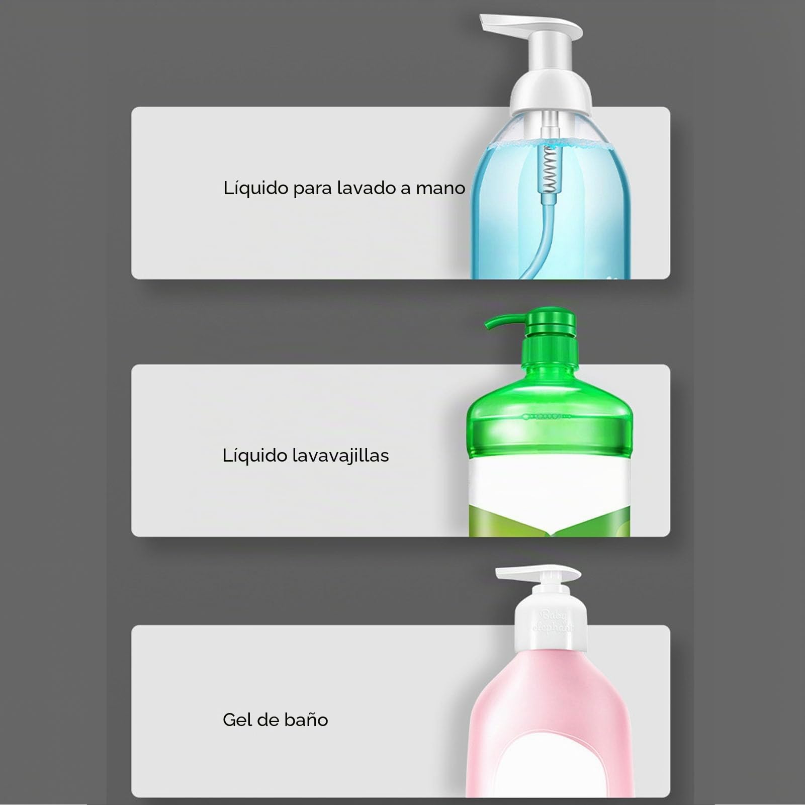 Dispensador Automático de Jabón Espumoso, Dispensador de Jabón Montado en la Pared sin con 3 Engranajes Ajustables, Dispensador de Jabón Eléctrico Recargable para Baño, Cocina,