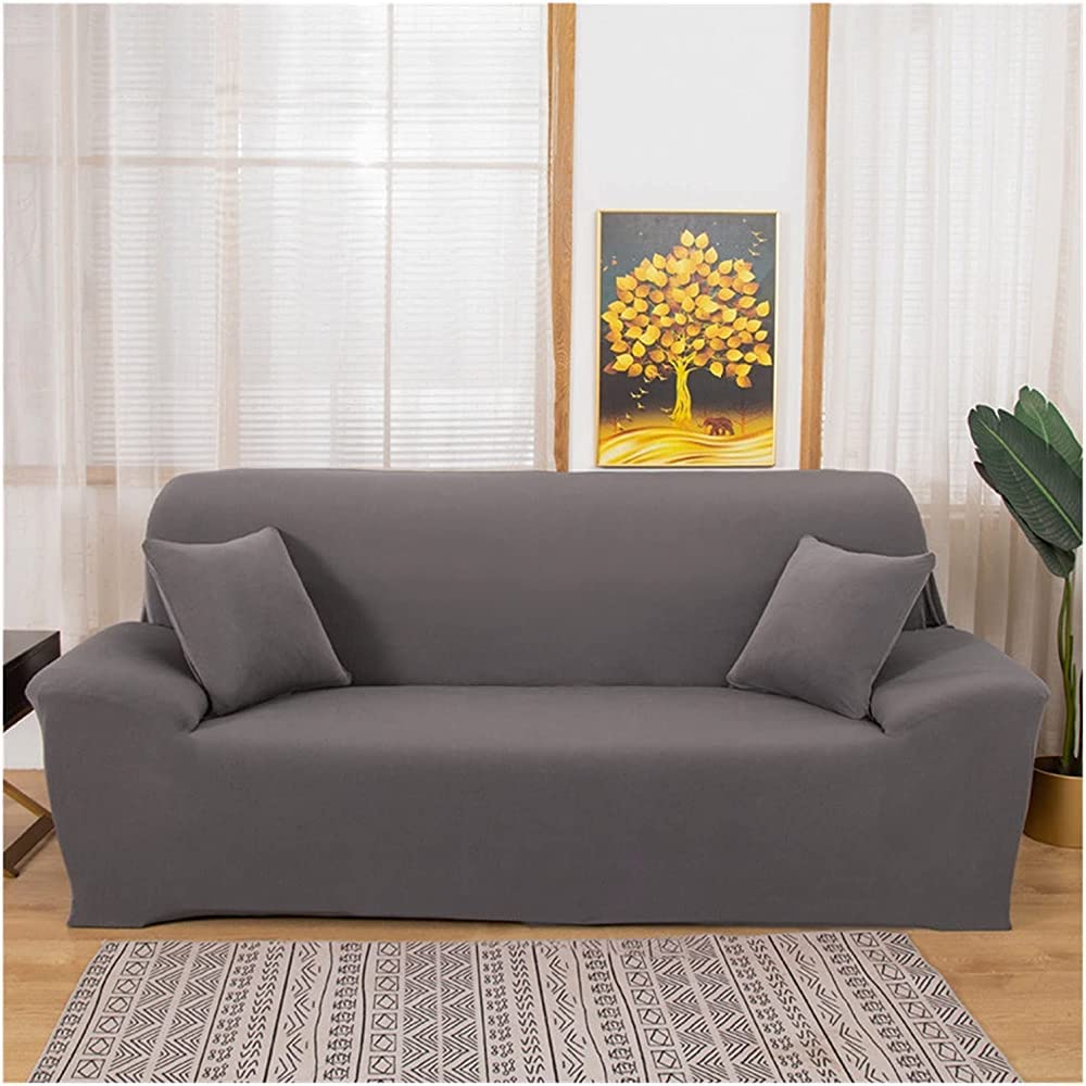 MGEMJMJ Sofa Slipcovers,Living Room Sofa Cover Sofa Cover Elastic Sofa Cover Chair Protection Cover 1/2/3/4 Seat Spandex(Size:2 seater 145-185cm,Color:E)