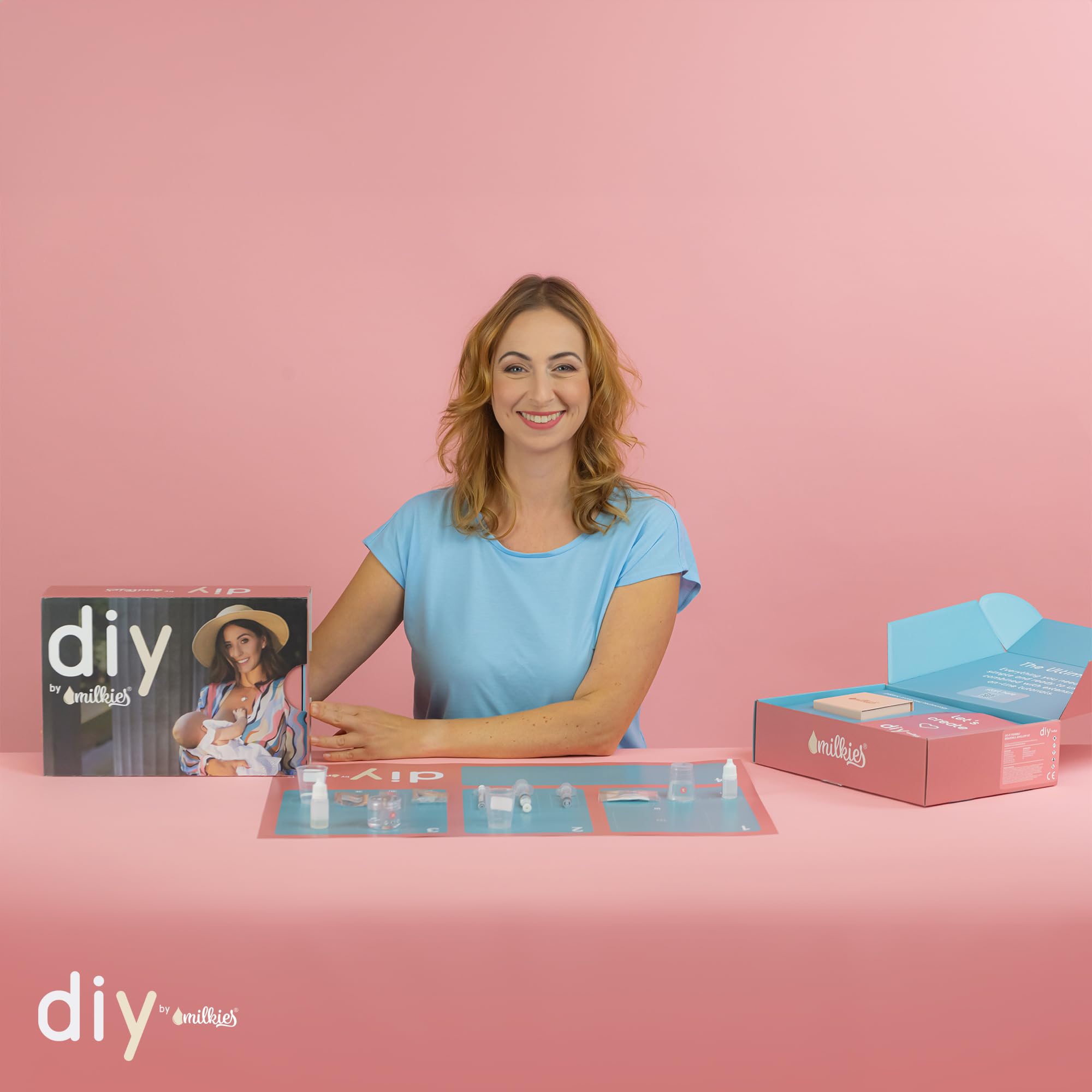 Kit de lait de poitrine DIY - Col en forme de goutte en or