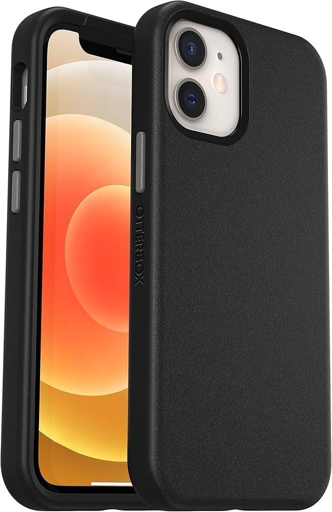 OtterBox Slim Series Case for iPhone 12 mini with MagSafe, Shockproof, Drop proof, Ultra-Slim, Protective Thin Case, Tested to Military Standard, Black/Grey