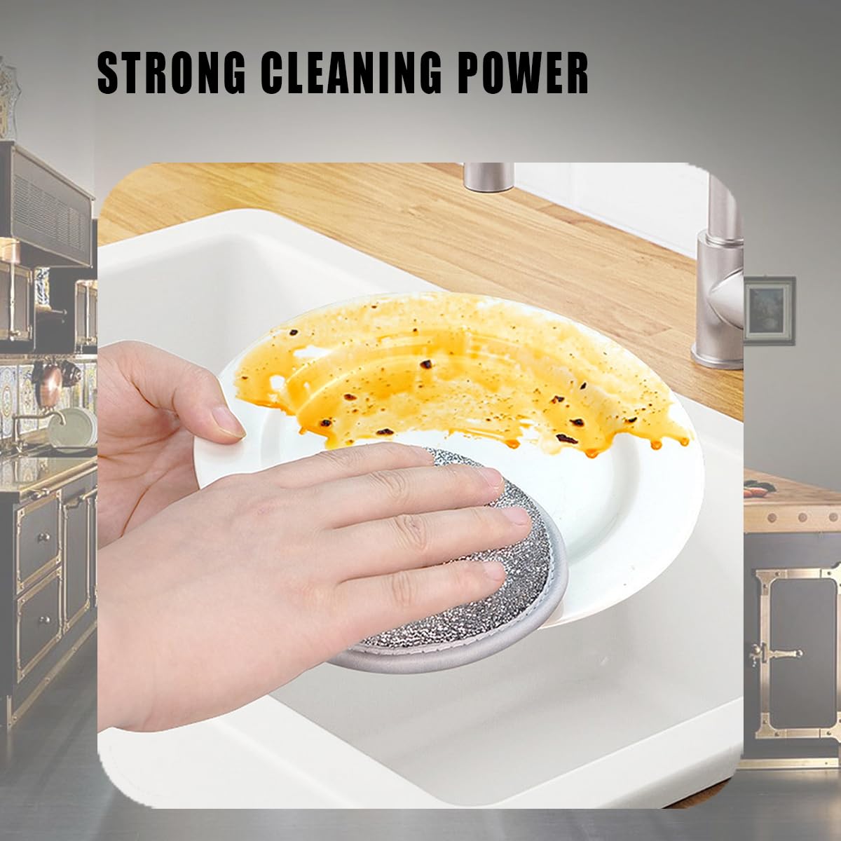 5 trapos multifuncionales de alambre para lavar platos en húmedo y seco, trapos de alambre antiarañazos para lavar platos, trapos reutilizables para cocina, fregaderos, ollas, cuencos, platos
