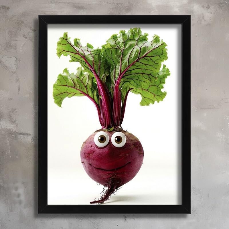Décoration Murale Inspirante Toile Betterave Rigolote Poster A3