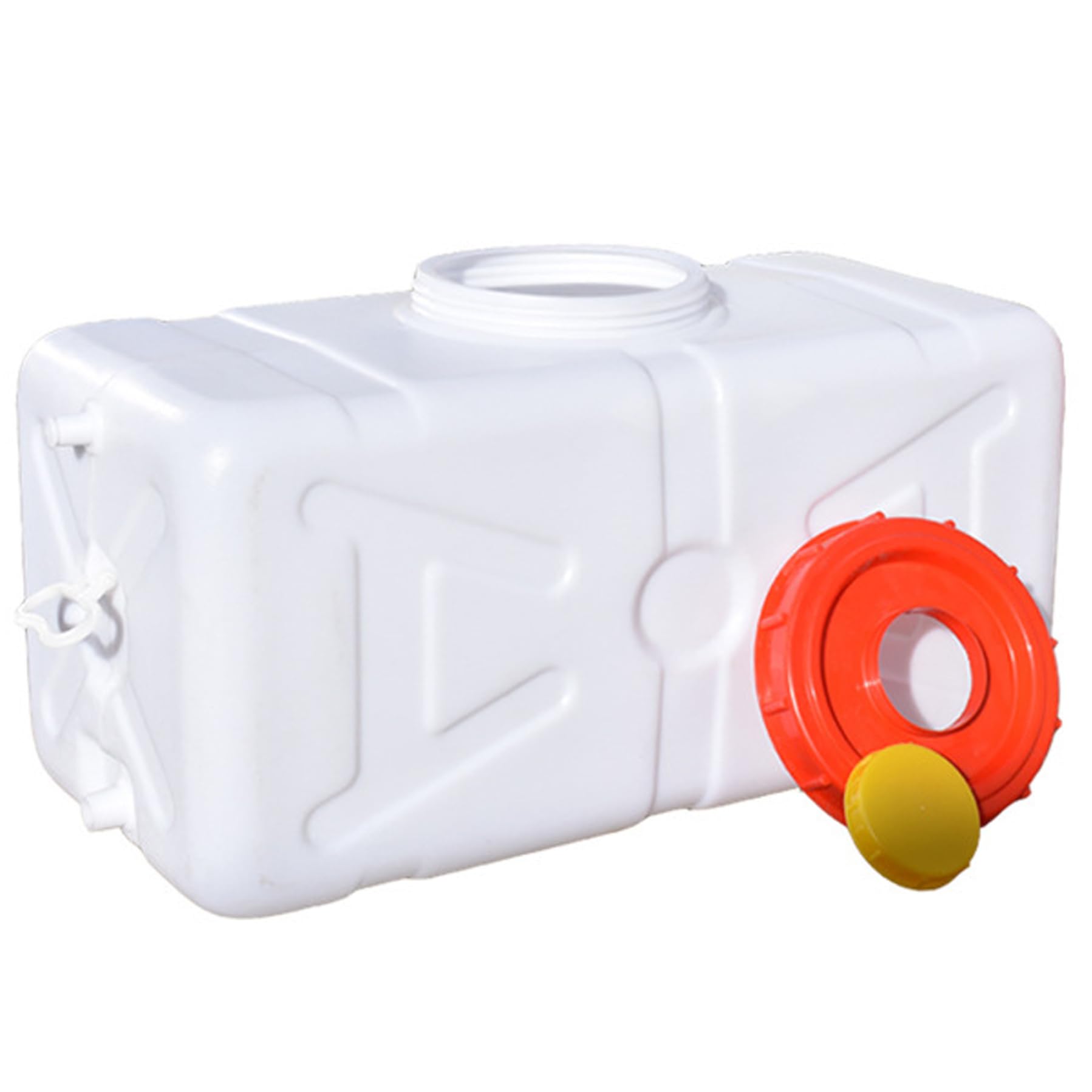 BEAHING Portable Water Tank, 30L Plastic Water Storage Containers with Spigot & Hose for Camping RV Truck Emergency Preparedness