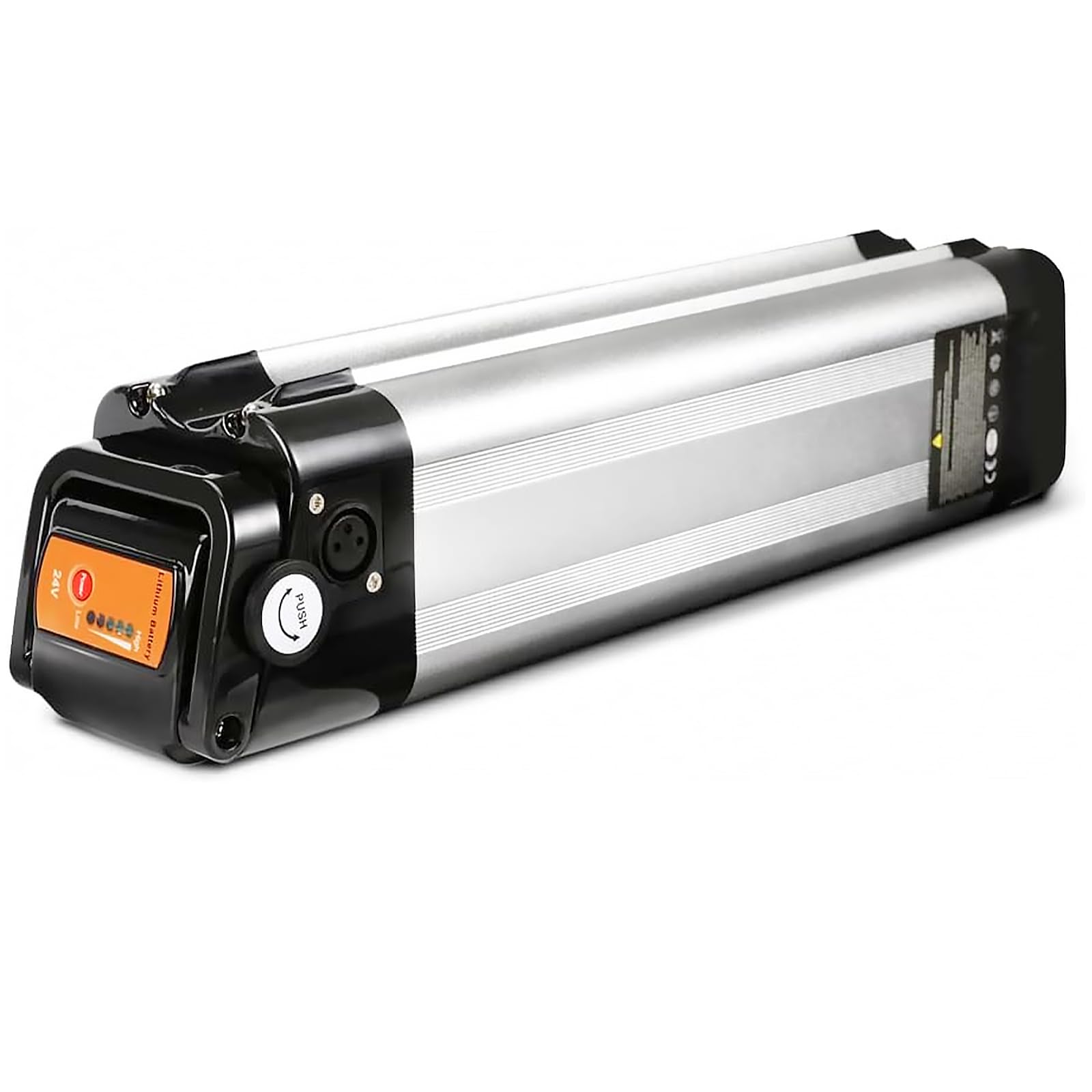 Akumulator do roweru elektrycznego 24 V do silników 24 V, 10,4 Ah/15,6 Ah/18,2 Ah, 250 W/350 W/500 W, kompatybilny z Phylion, Rex, Zhenlong/ZL07010-F (akumulator z ładowarką) (24 V 10,4 Ah)