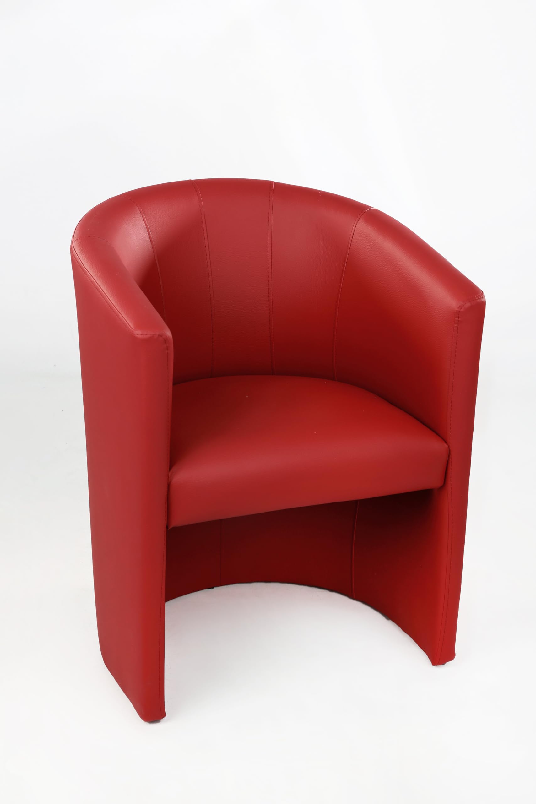 Design Farbe Rot Sessel Clubsessel Loungesessel Club Möbel Bürosessel Praxismöbel Kunstleder Neu