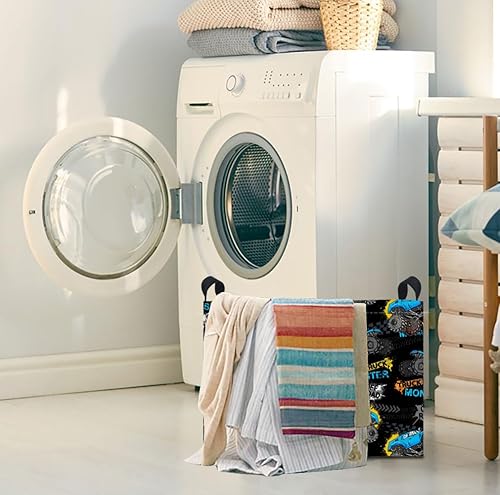 Miniatura 101 de Cesta de almacenamiento rectangular con asas, cesta de almacenamiento plegable, caja de libros, cesta de regalo (calabaza enojada)