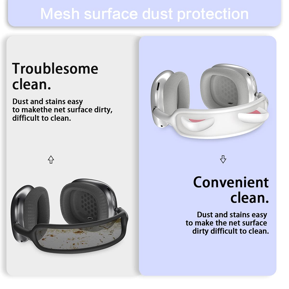 Amazon | WQNIDE ヘッドバンドカバー AirPods Max用 かわいい猫の耳