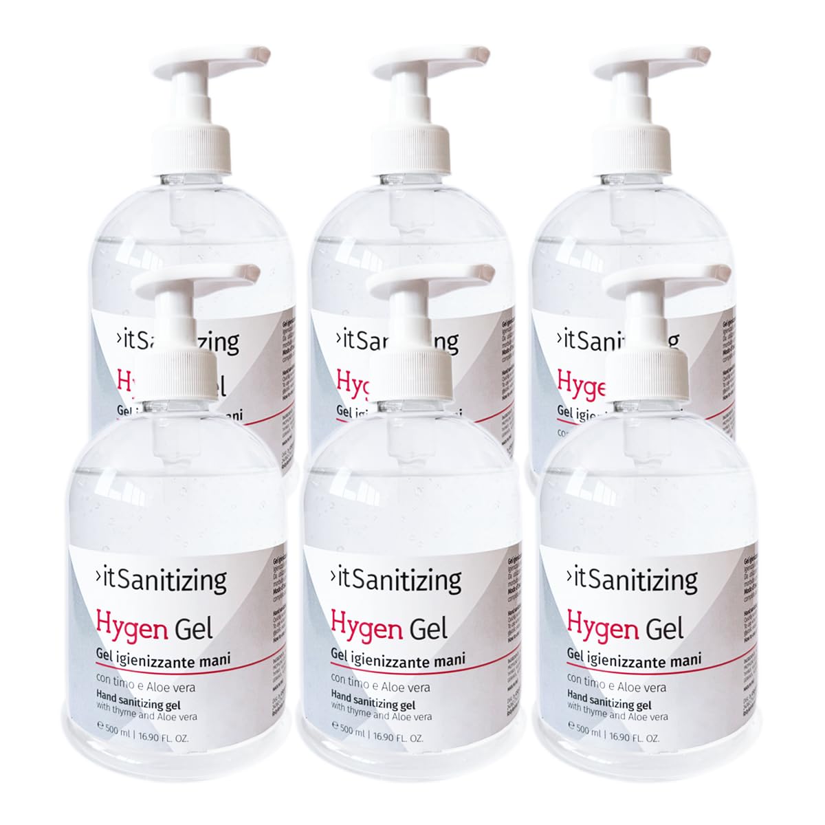  Ispirato da Hygen: Spray antisettico per le mani a 75% alcool, 3 litri, anti batteriche, senza ricotto, con aloevera e 