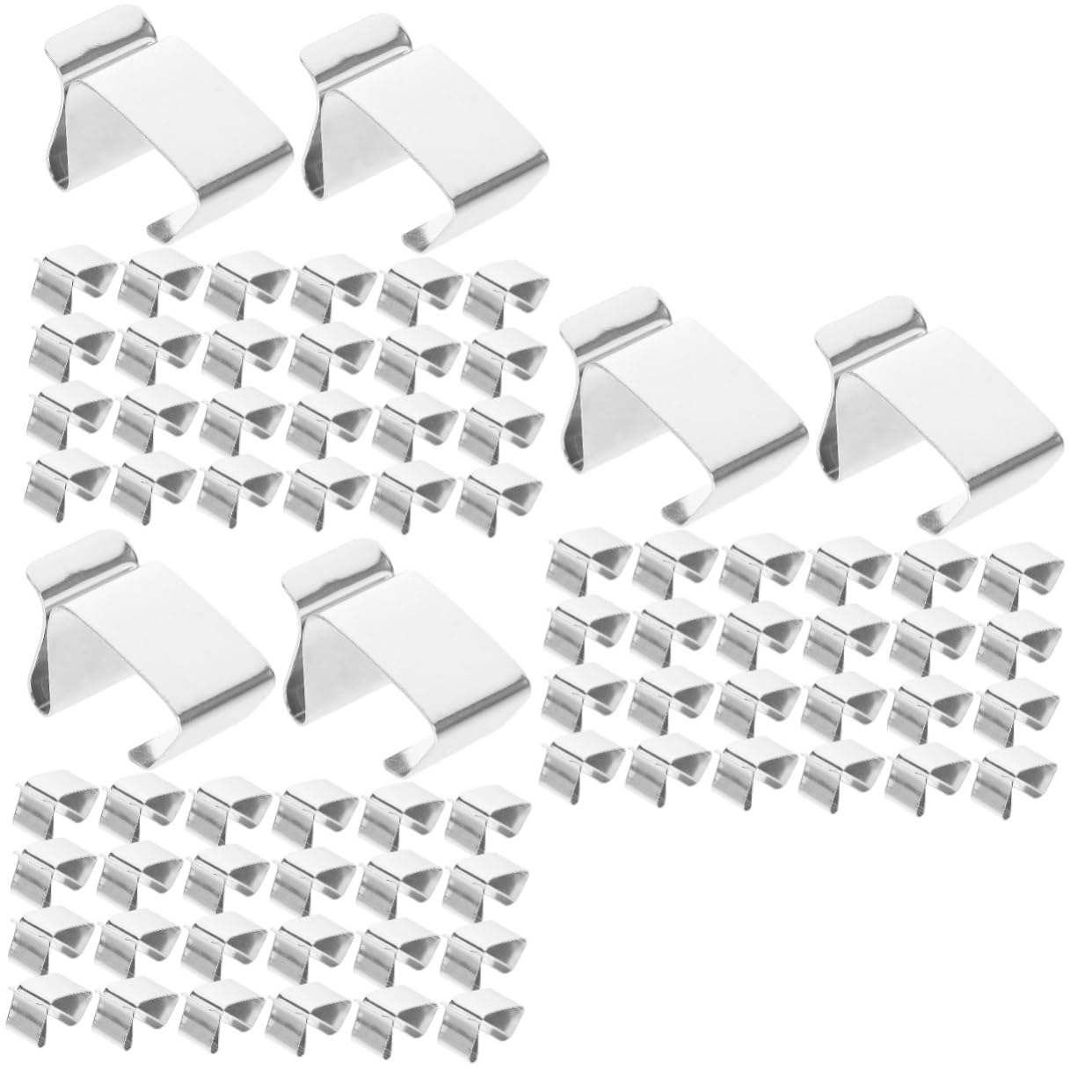 OSOLADY 150 Pcs Christmas Decoration Hooks Ornament Hangers Stainless Steel Christmas Tree Pendants Hooks Heavy Duty Hooks