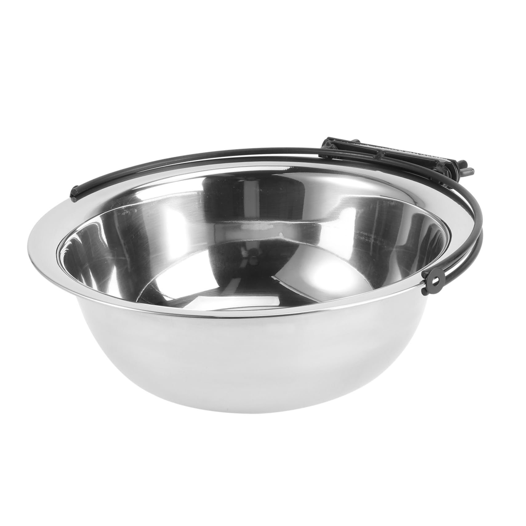 POPETPOP Hanging Stainless Steel Pet Bowl for Dogs Cats Rabbits Cage Feed Dish Easy to Clean Safe Convenient Design for Indoor Animals