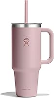 Hydro Flask 40 oz Travel Tumbler with Clear Straw Lid & Handle - Insulated Stainless Steel Keeps Drinks Cold - Trillium