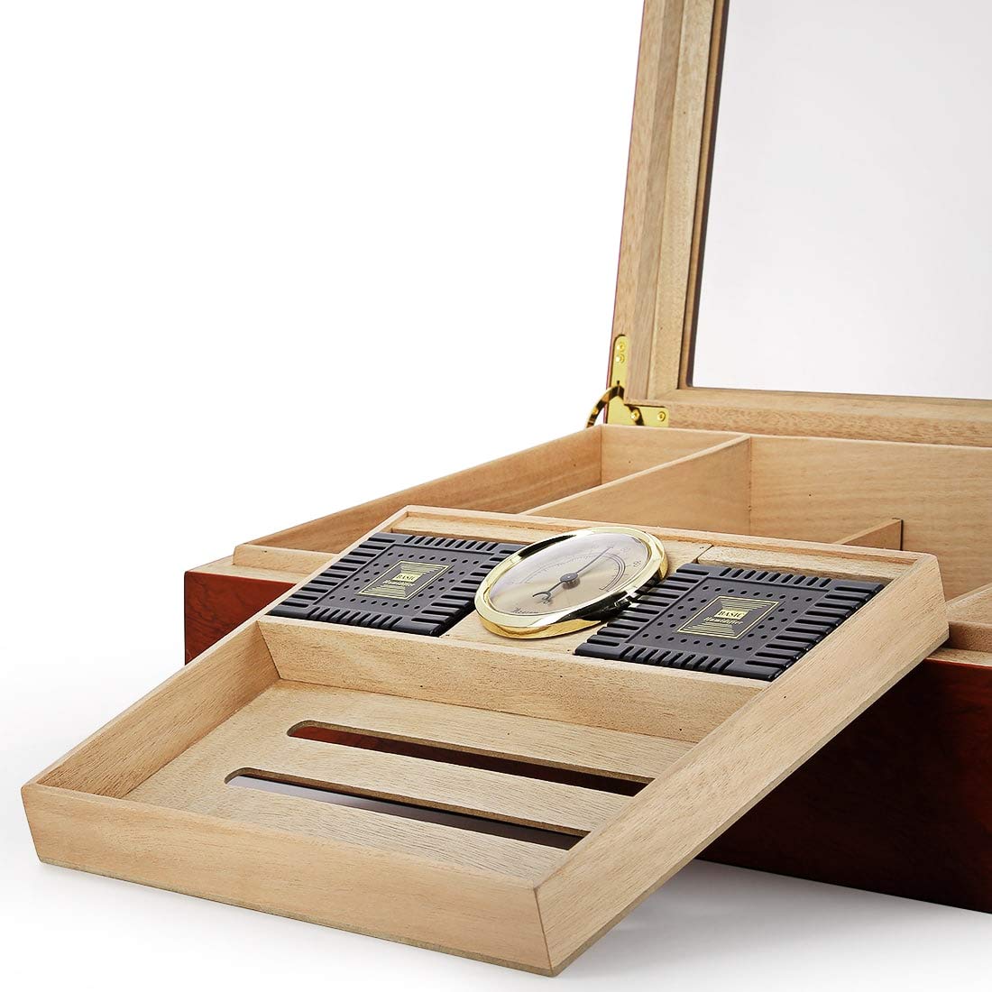 Lifestyle-Ambiente Mahagonie Gastro-Humidor - Inklusive Tastingbogen Für Zigarren