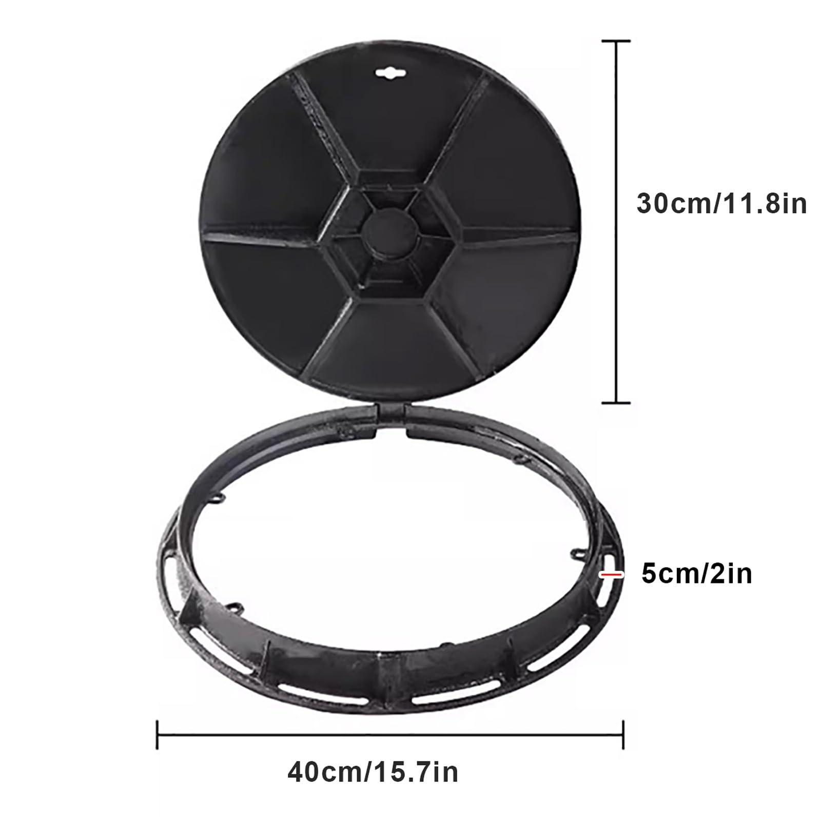Cast Iron Manhole Cover And Frame 28”, Round Sewage Basin Cover
