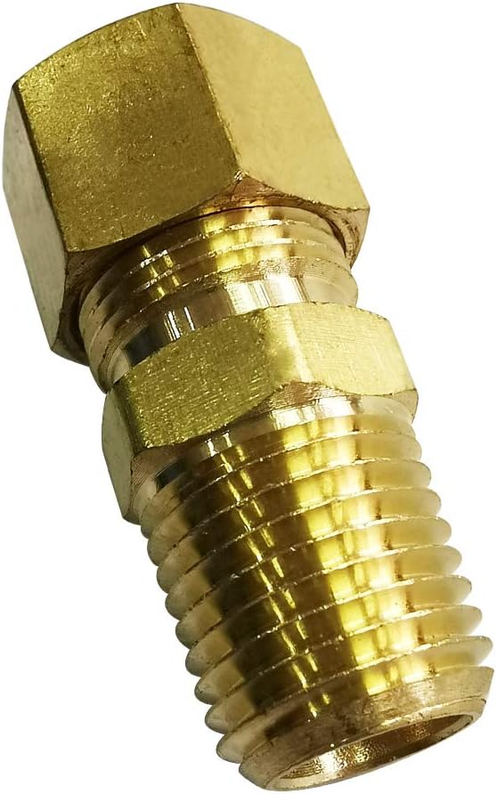 One-Day Sale: Up to 70% Off Legines Brass Compression Fitting, Male Connector, Adapter, 3/16 Tube OD x 1/4NPT Male, Pack of 2 One-Day Sale: Up to 80% Off Legines Brass Compression Fitting, Male Connector, Adapter, 3/16 Tube OD x 1/4NPT Male, Pack of 2