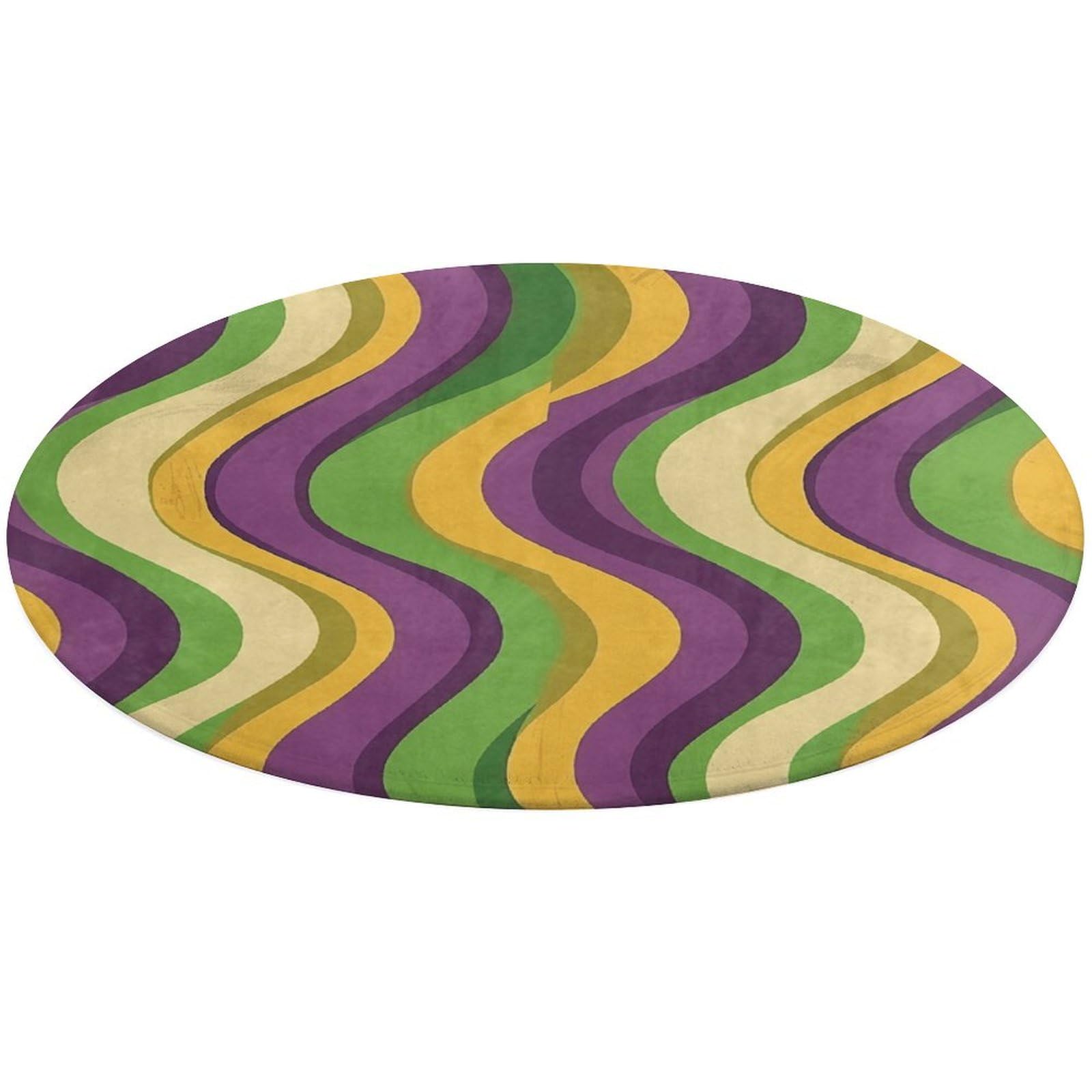 Tapis de cuisine moelleux à vagues pour une décoration de maison chaleureuse