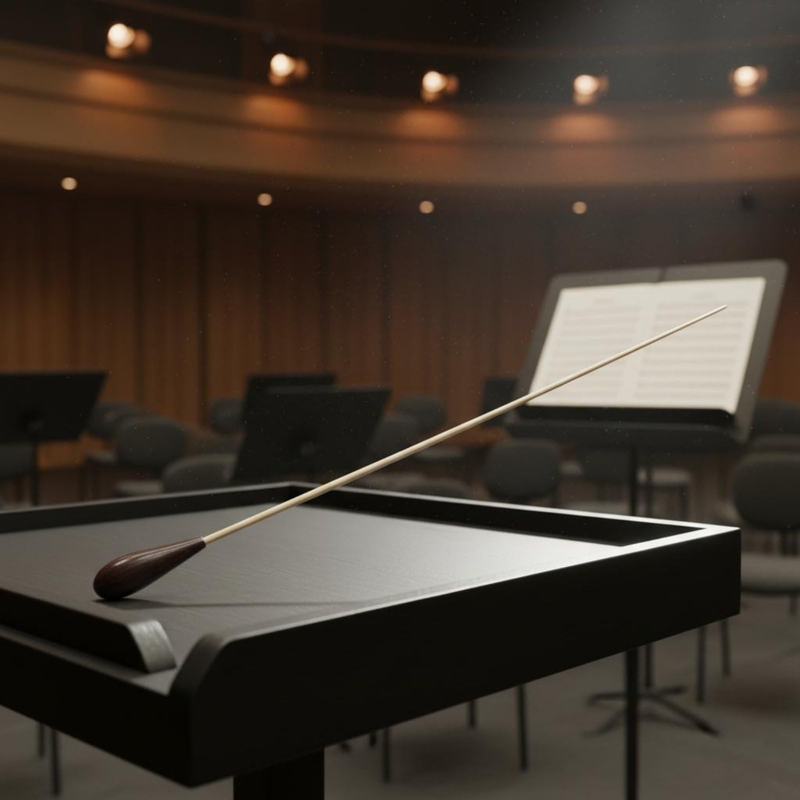 Batuta Director Orquesta Bastón de Dirección para Orquesta Bastón con Mango de Resina