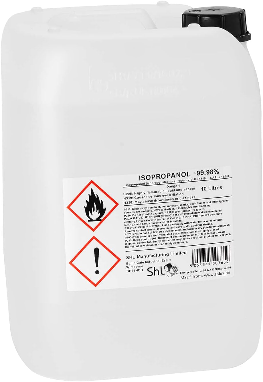 Sponsored Ad – SHL 10 Litre (10000ml) Isopropanol (Pharma Grade) 99.98% (IPA)
