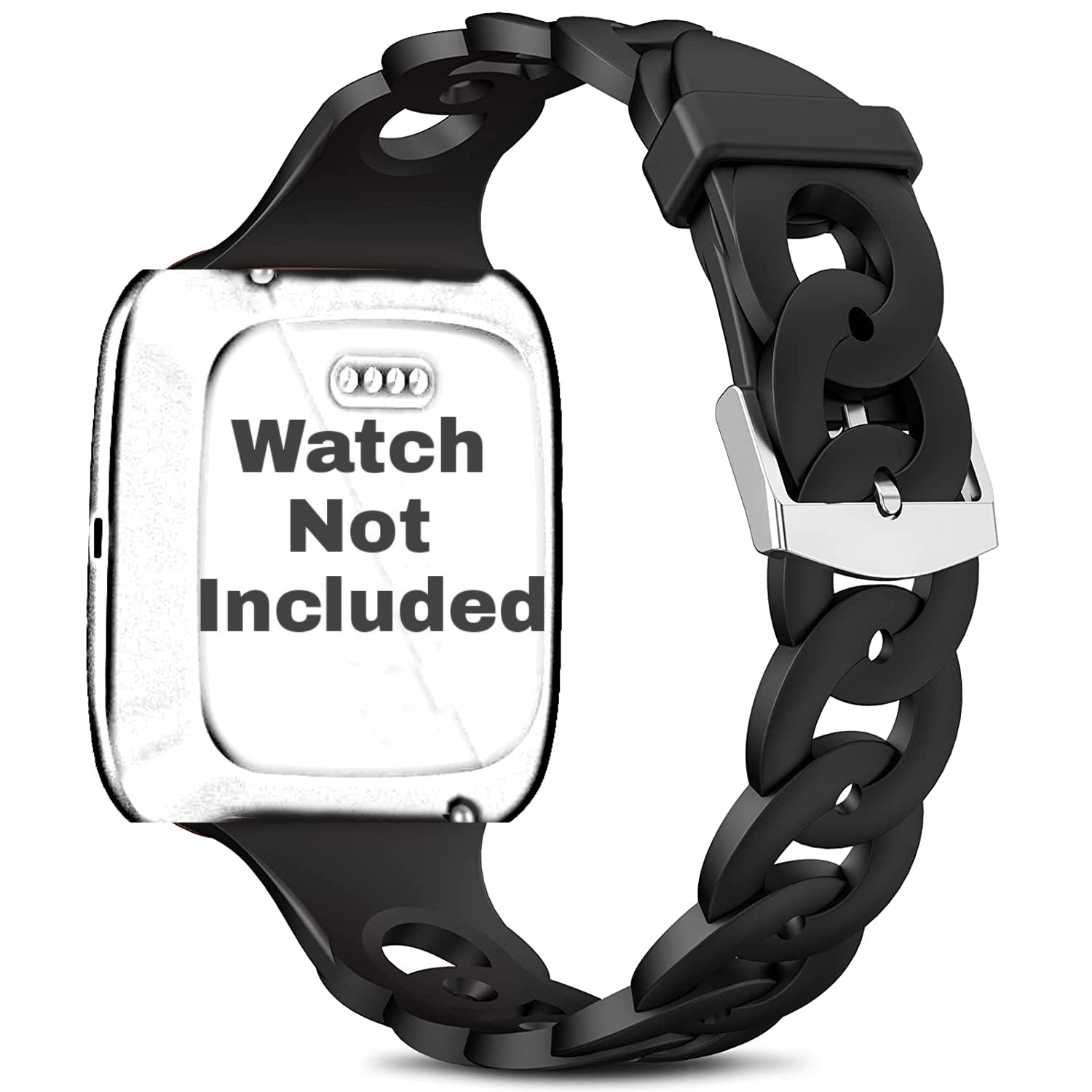 Meyaar Luxury Slim Silicone Bands Compatible with Fire-Boltt Visionary BSW046, Fire-Boltt Ring BSW005, FireBoltt Ring Pro BSW029, FireBoltt Call BSW014 also Made For Peble Frost/Pebble Cosmos Engage/Cosmos Grande, CrossBeats Ignite Cube/Surge/S5/S4/S3/S4 Max (Watch Not Included)-image-23