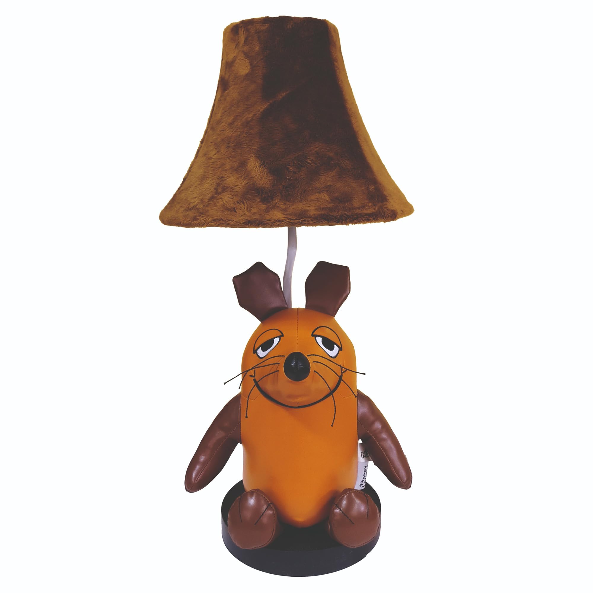 Maus LED-Tischleuchte 57 cm Leder Kinderzimmer Geschenk Handarbeit Lampe