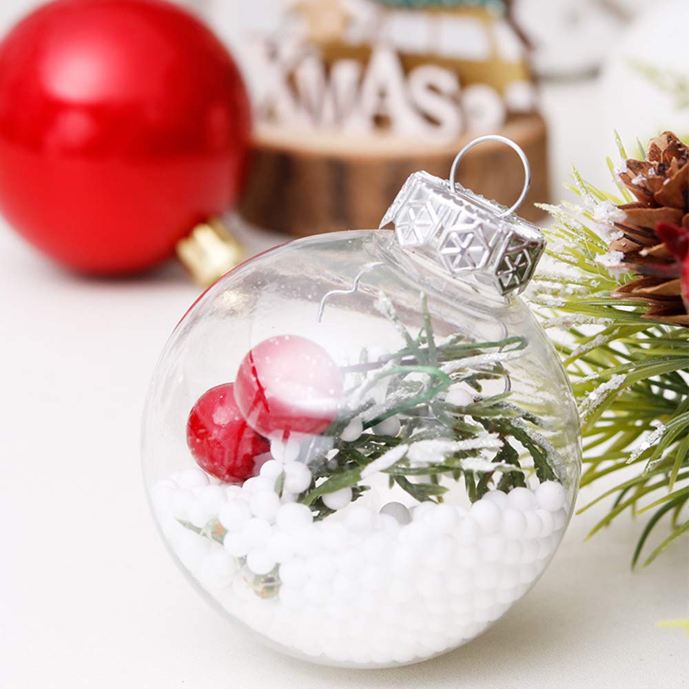 Weihnachtskugeln Gadget Set Christbaumschmuck Kugel Familie Festival Hochzeit Treffen Dekorationen bruchsicher (30 Stück) 6 cm, 2