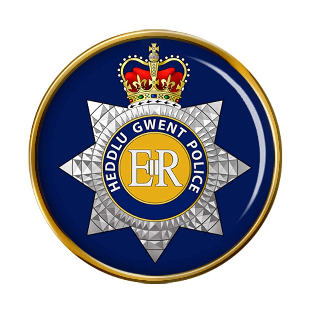 Giftshop Uk Men's Gold Gwent Police Pin Badge