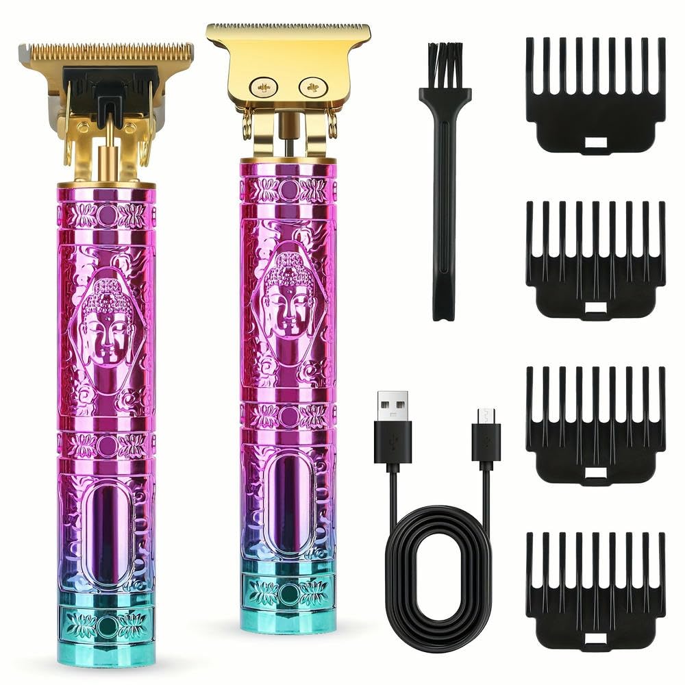 SYJYM Tagliacapelli Professionale, Macchina da Barba per Barbiere Senza Fili, tagliacapelli per Barba Ricaricabile Tramite USB