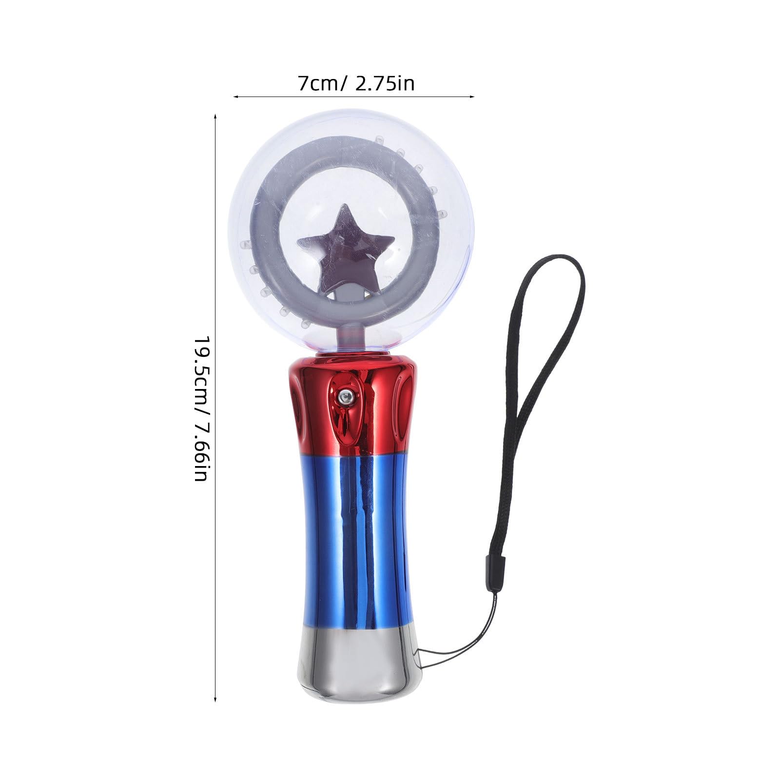 Abaodam Light Up LED Flashing Star Light Stick Rotating LED Star Princess LED Night Flashing LED Sensory Ball Flash Light up Princess Flashing Sticks Glitter - Image 4